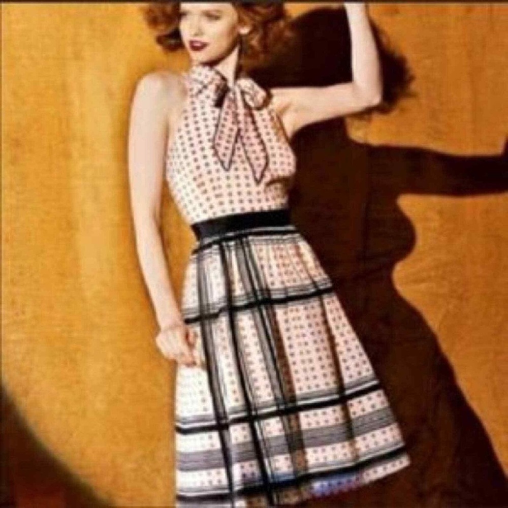 Maeve for Anthropology “Star Turn” Polka Dot Dress Size 6